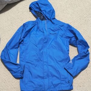 Columbia Vibrant Blue Rain Jacket
